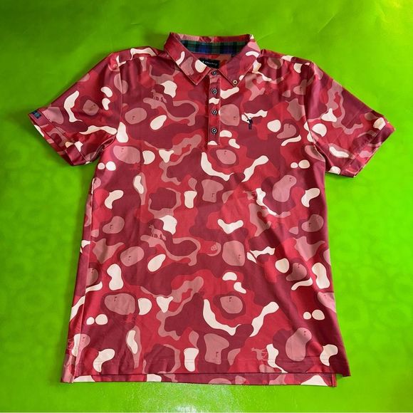 William Murray Golf Other - William Murray Shirt Mens Large Golf Polo Golf Camo Lightweight Strech L